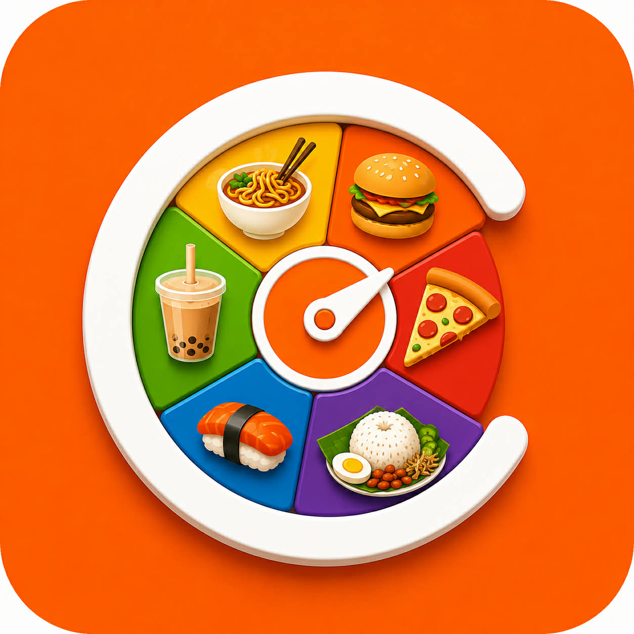Cincailah food roulette logo